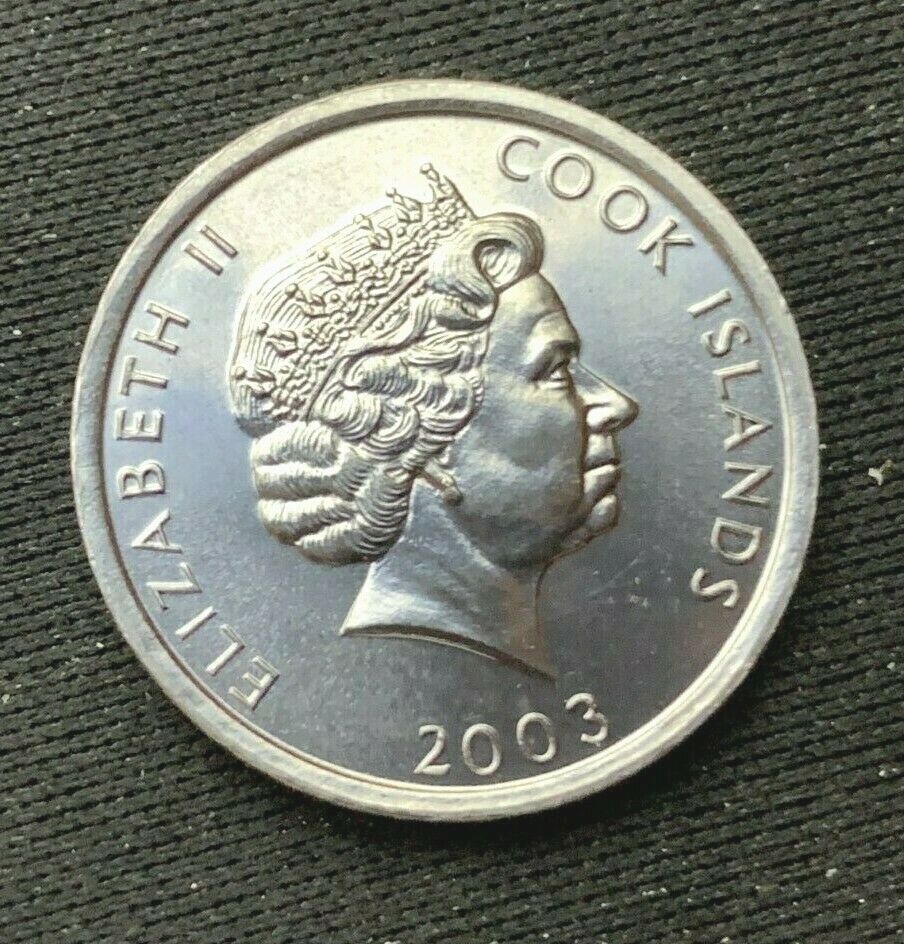 2003 Cook Islands 1 Cent Coin BU    World Coin  Aluminum   #K1215