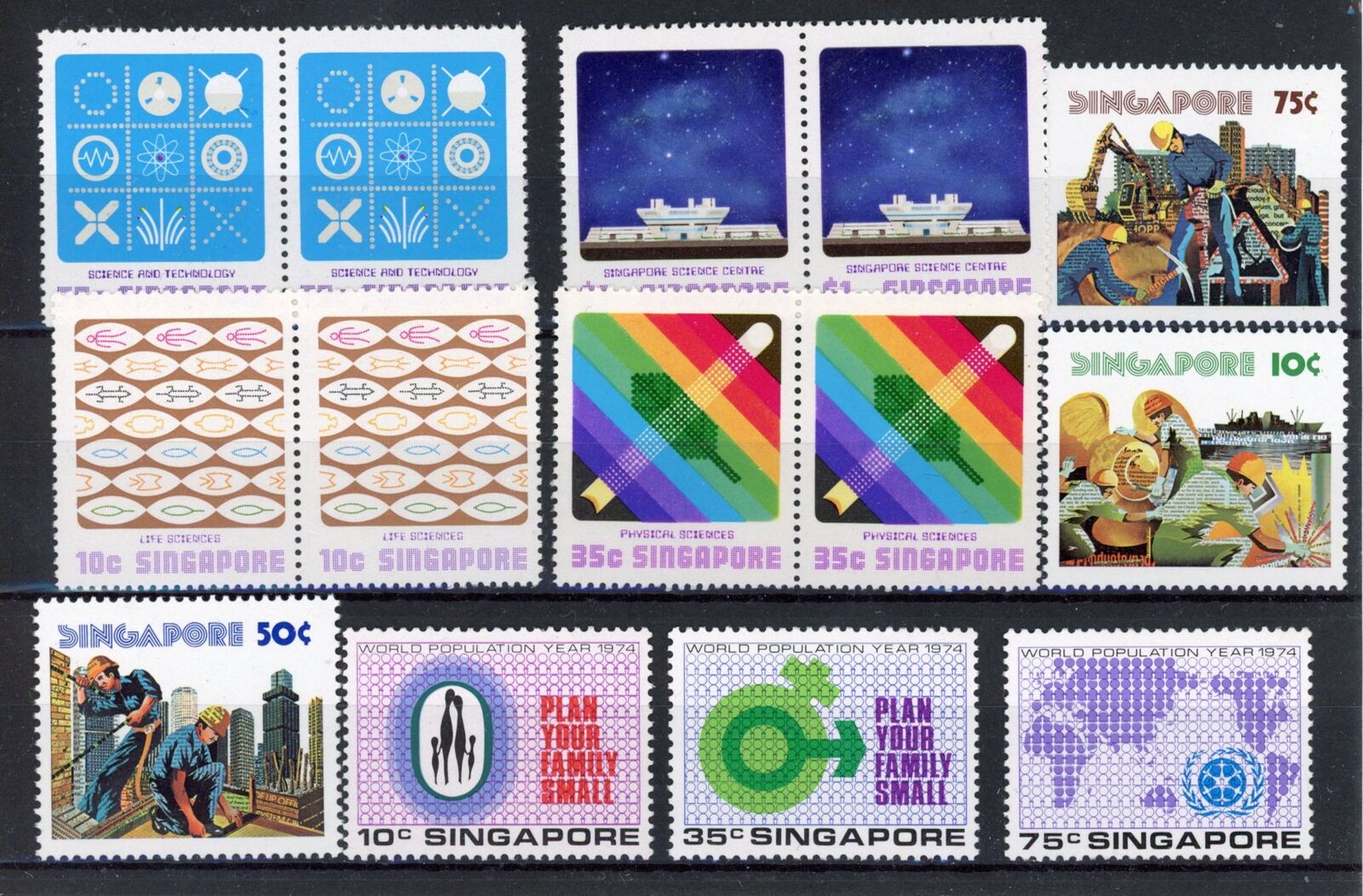 [88.512] Singapore good lot very fine MNH stamps