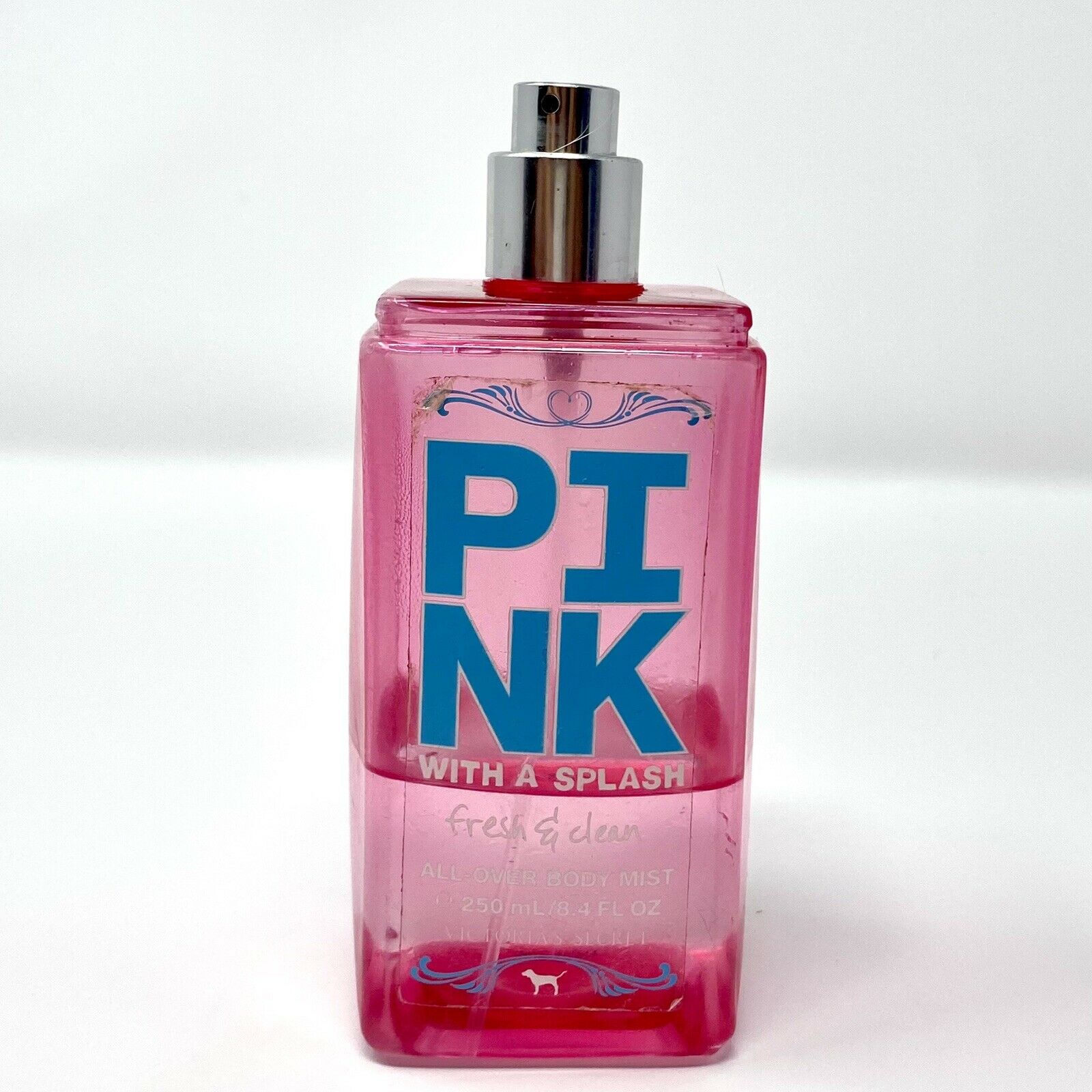 PINK with a splash fresh & clean body mist Victoria Secret 4.2 oz 40% FULL