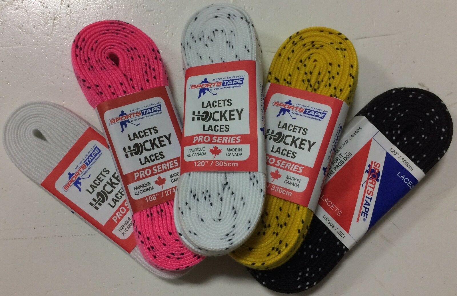 Sports Tape Hockey / Ref / Figure Skate Laces All Colors All Sizes