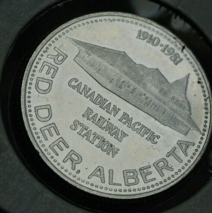canadian 1981 RED DEER  ALBERTA    DOLLAR $1  TOKEN