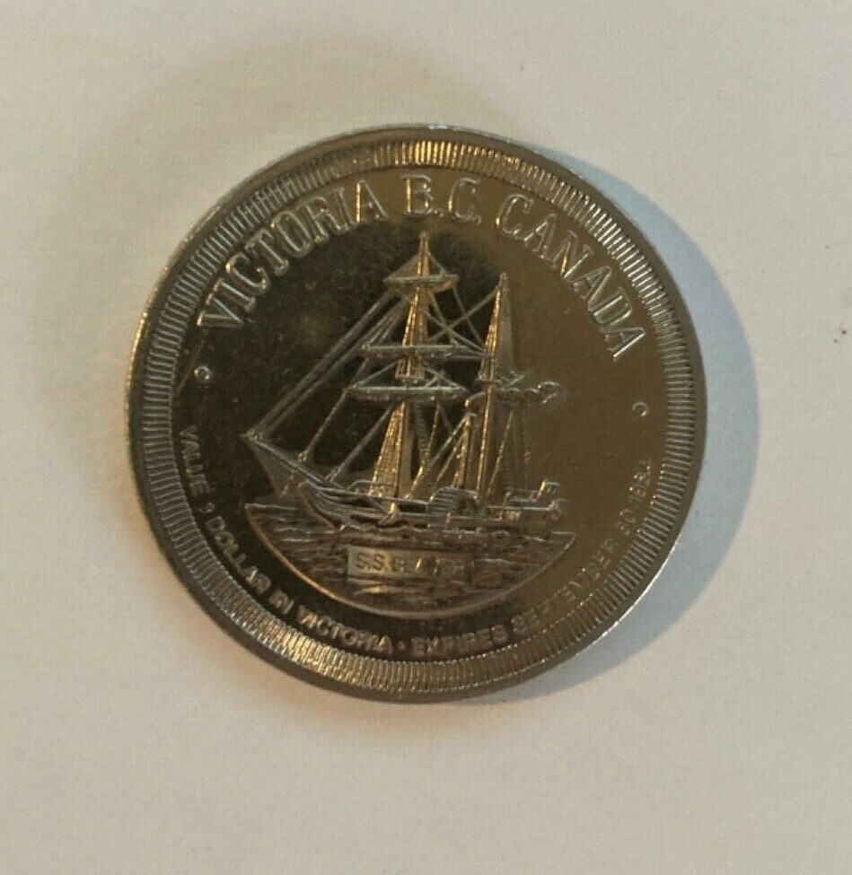 Victoria, British Columbia $1 token 1984