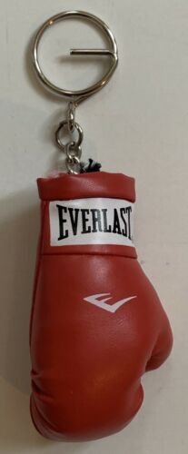 EVERLAST RED 3” LACE UP MINI BOXING GLOVE KEY CHAIN RING- GREAT GIFT-RARE-NEW
