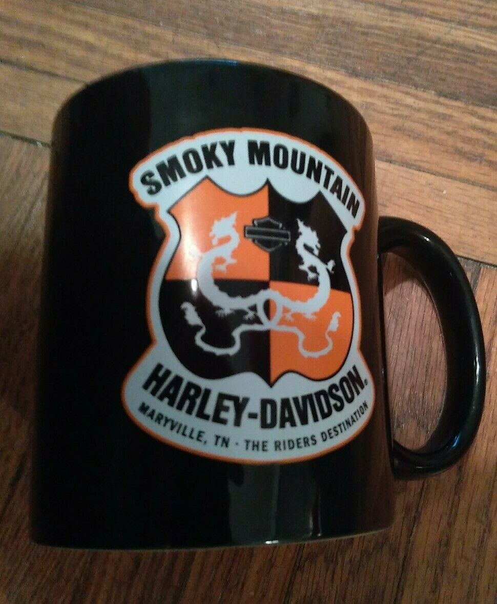 SMOKY MOUNTAIN HARLEY DAVIDSON COFFEE CUP MUG  maryville TN Tennessee