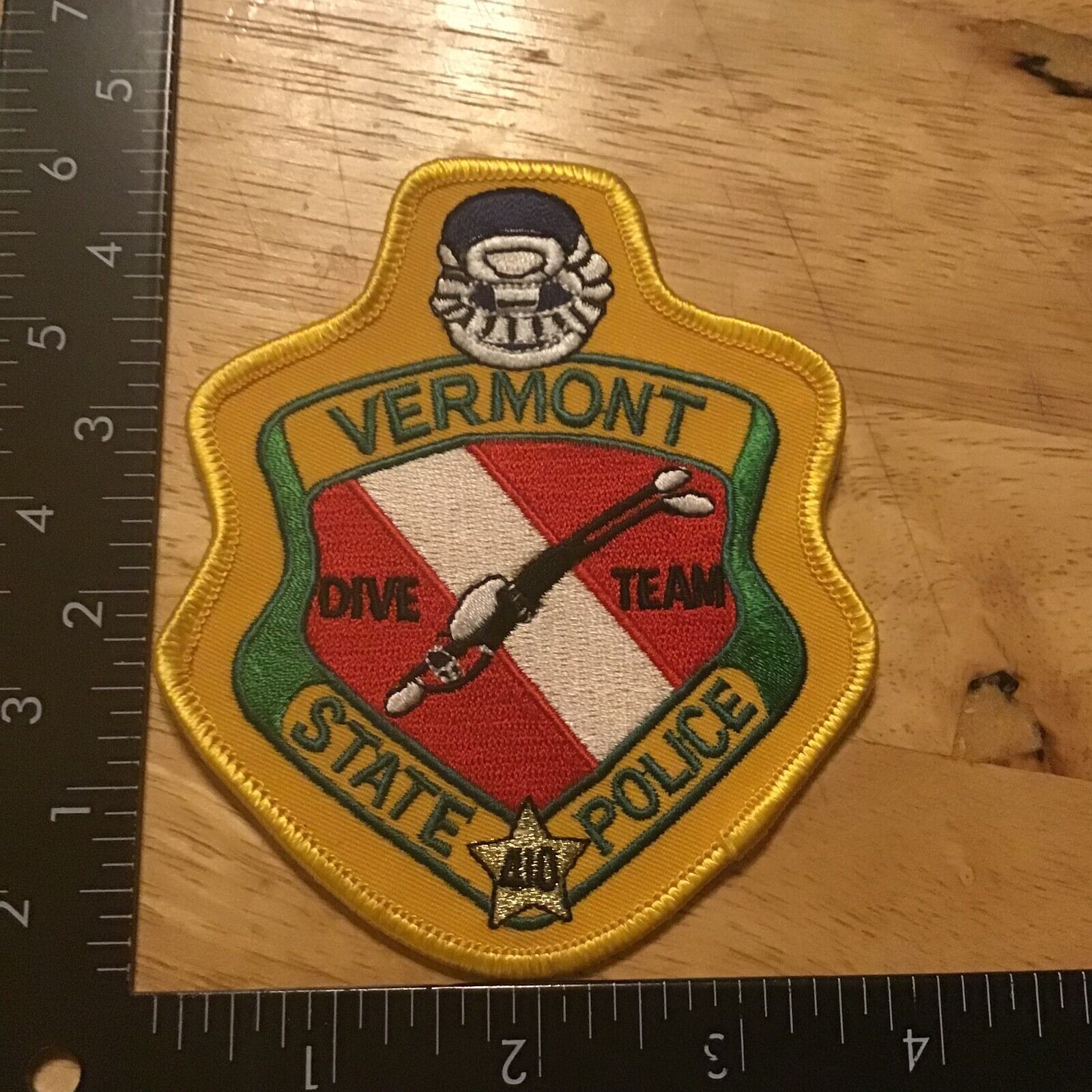 VT VERMONT STATE POLICE TROOPER DIVE TEAM 410 PATCH
