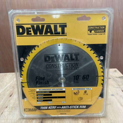 Dewalt Construction 20 Fine Finish 10" 60 Teeth 5/8" Hole Saw Blade DW3106