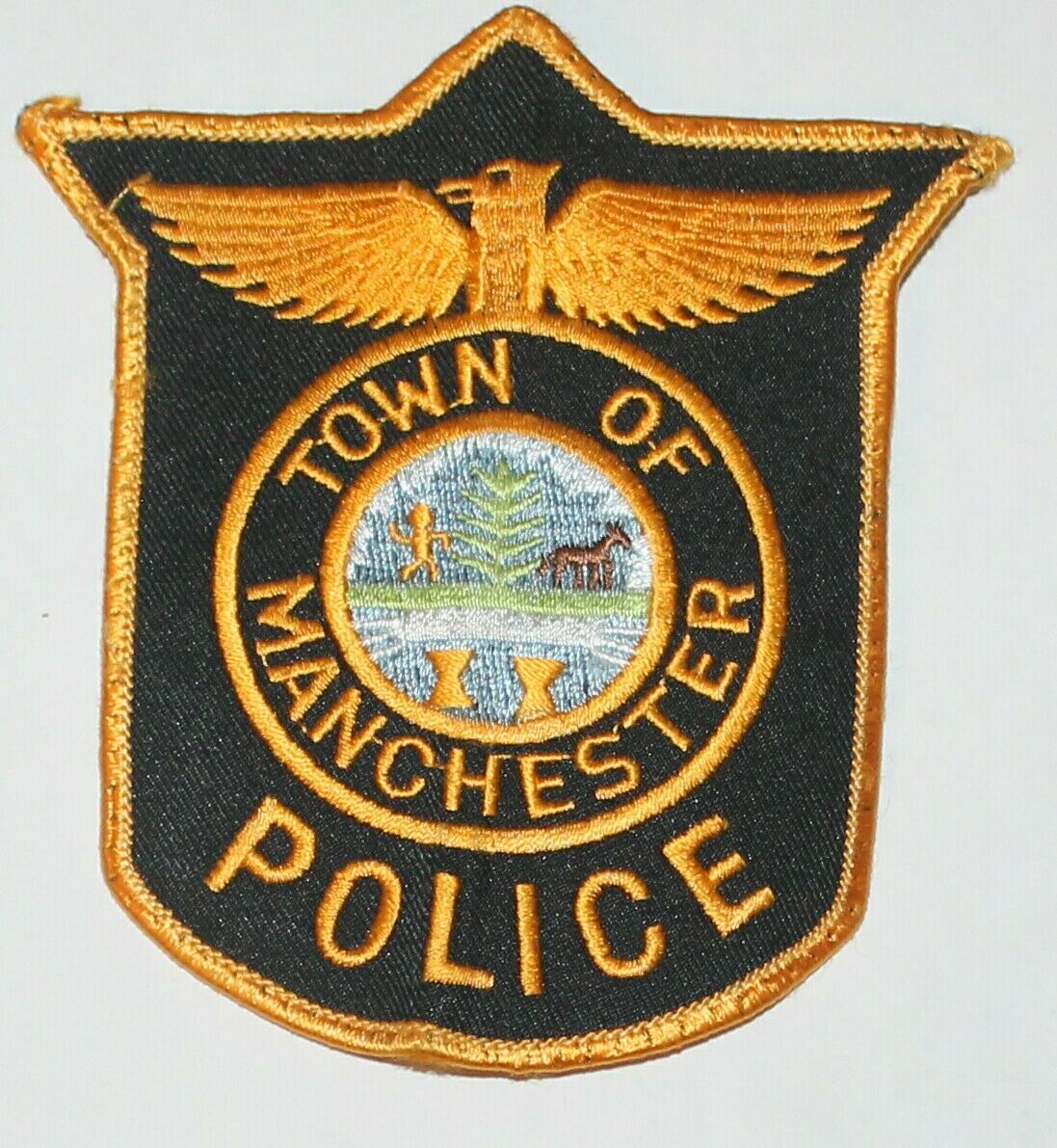 TOWN OF MANCHESTER POLICE Vermont VT PD Used Worn patch