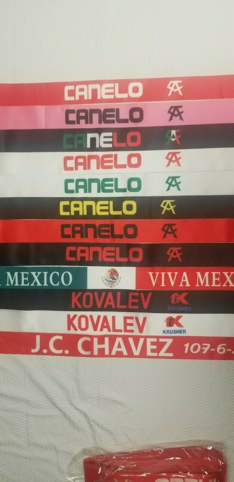 Canelo Alvarez, Kovalev and  Chavez Sr headbands