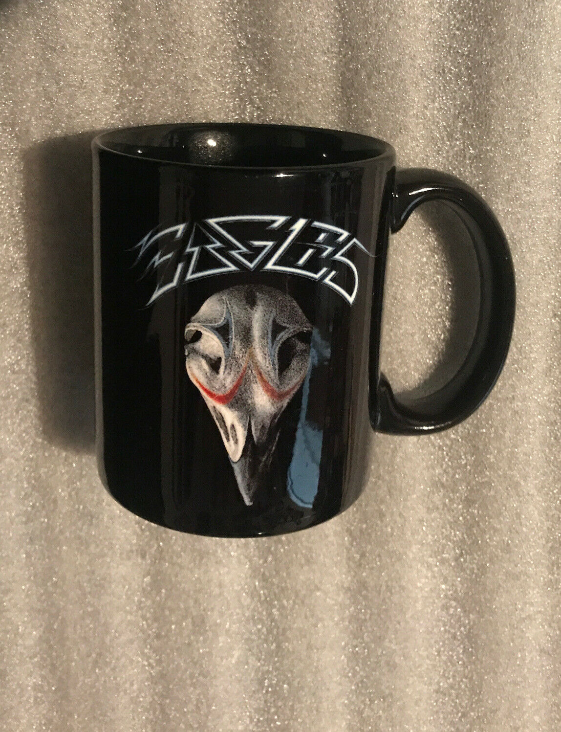 THE EAGLES  Mug Coffee Cup Black with Classic Logo 2-sides Country Rock Music