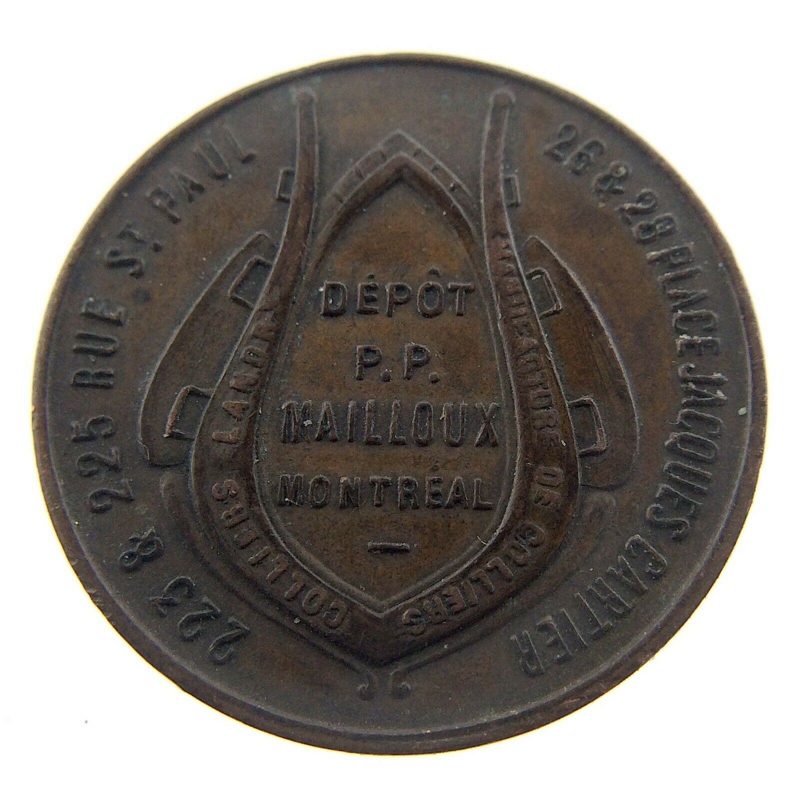 Balmoral Oil Ludger Gravel Depot PP Mailloux Montreal Merchant Medallion N264