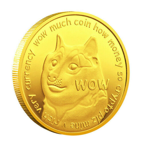 Dogecoin Commemorative Collectors Doge Coins Gold Crypto Bitcoin 1 PCS