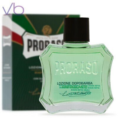 PRORASO Green After Shave Lotion With Eucalyptus & Menthol For Men, NEW - Italy