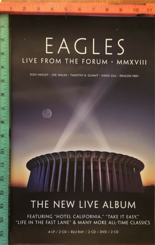 MOVIE POSTER - The Eagles Live From The Forum MMXVIII 11 X 17 Inches Don Henley